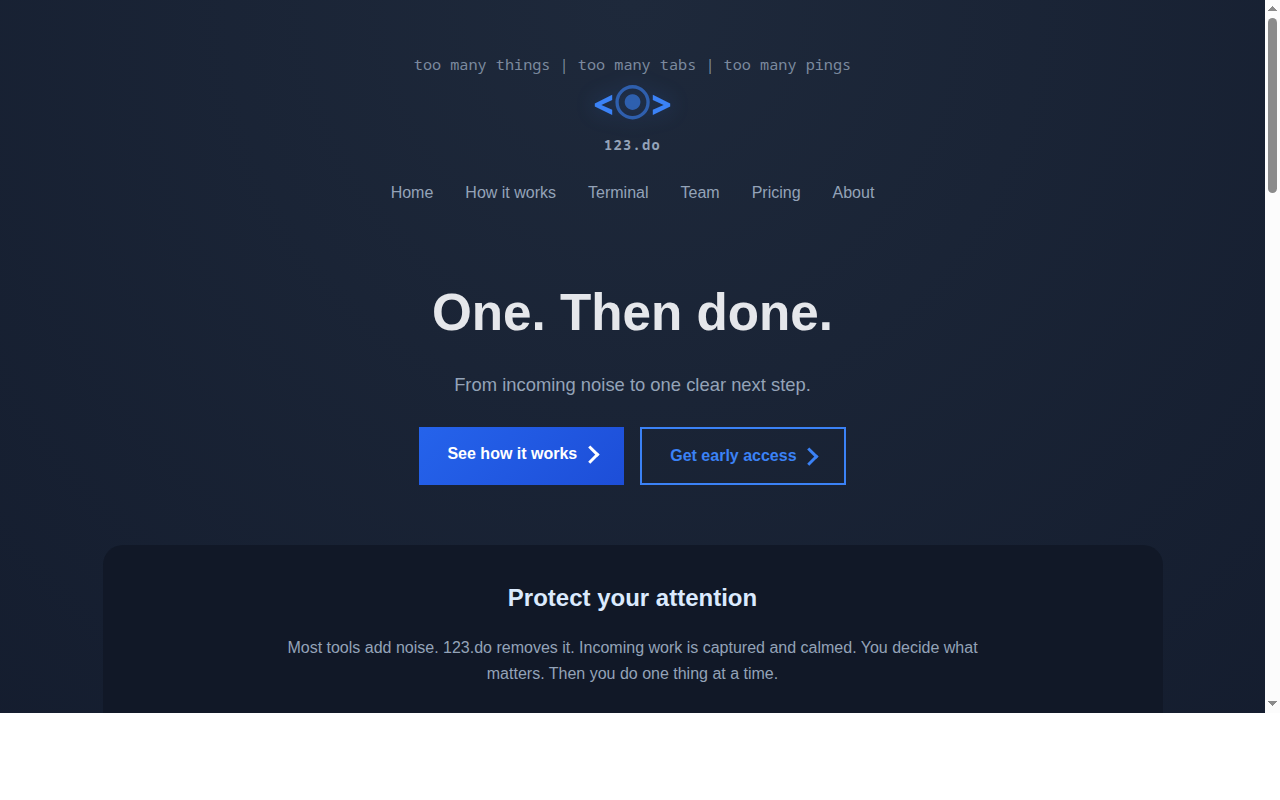 123.do — a calmer way to get things done online