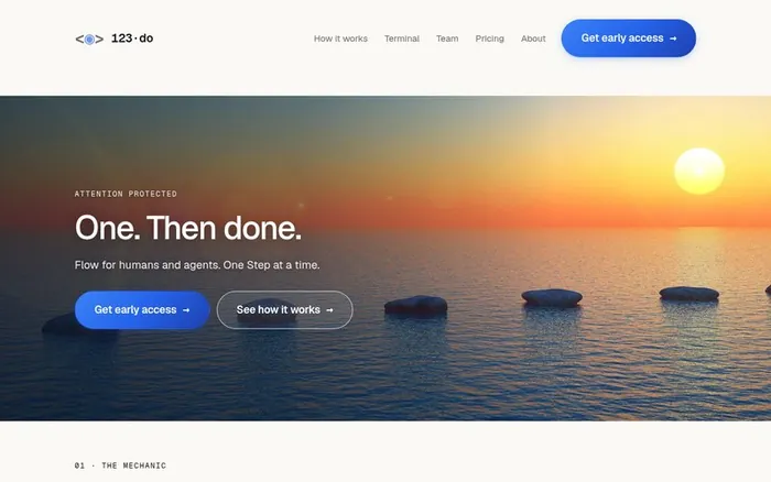 123.do - one next thing at a time, for people and AI agents on the same Track