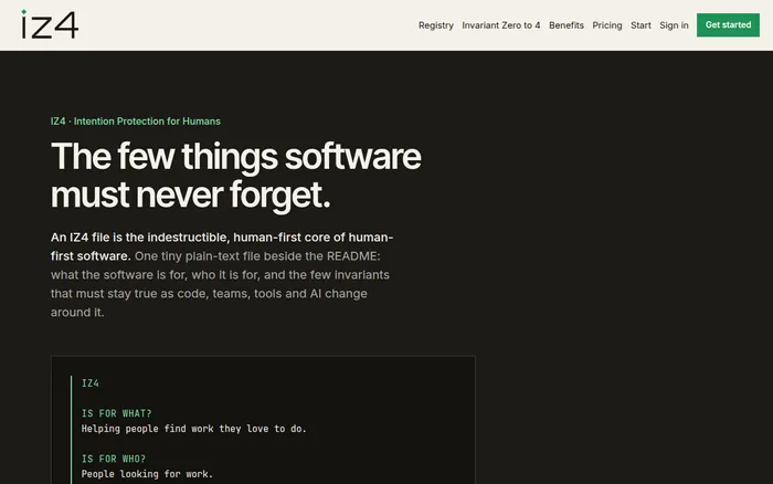 iz4.you - the few things software must never forget
